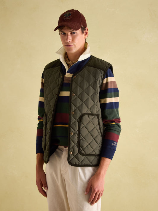 Gibson Green Quilted Lightweight Gilet