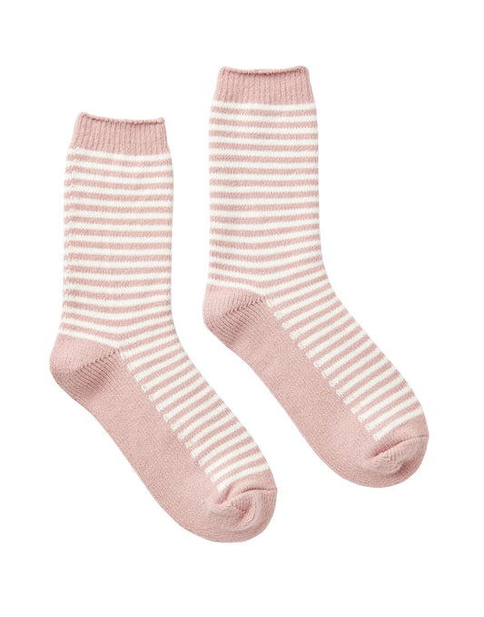Cosy Cream Soft Handle Bed Socks