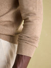 Jarvis Light Brown Crew Neck Knitted Jumper