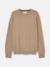 Jarvis Light Brown Crew Neck Knitted Jumper