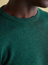 Hillside Dark Green Crew Neck Knitted Jumper