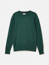 Hillside Dark Green Crew Neck Knitted Jumper