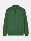 Hillside Green Quarter Zip Knit Jumper