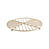 Deco Round Trivet Satin Gold - RUTHERFORD & Co