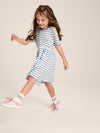 Skye Blue Stripe T-Shirt Dress