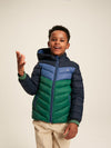 Cairn Colourblock Navy Showerproof Padded Jacket