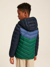 Cairn Colourblock Navy Showerproof Padded Jacket