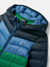 Cairn Colourblock Navy Showerproof Padded Jacket