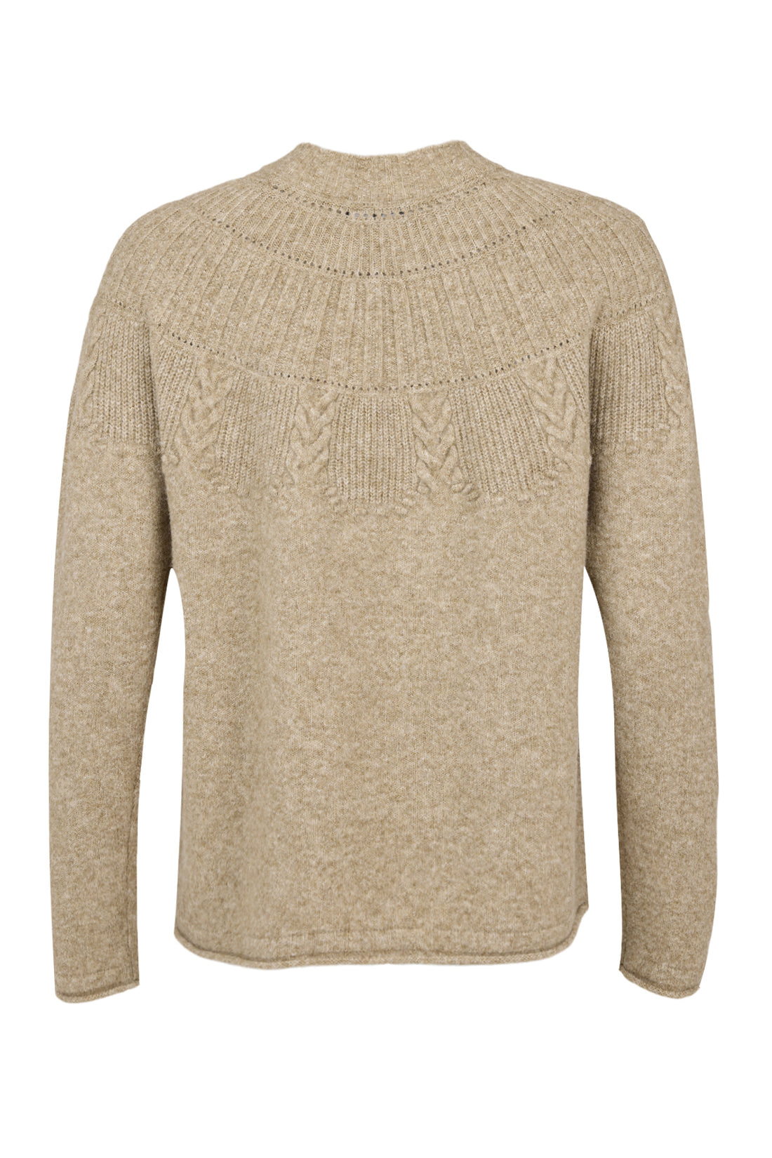 Sunday Round Neck Jumper - Walnut Mel Combo