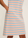 Eden Coral/Blue Jersey T-Shirt Dress