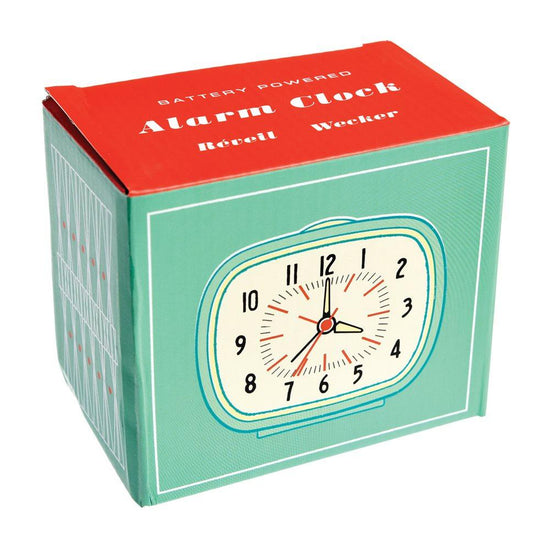 Retro alarm clock - Blue - RUTHERFORD & Co