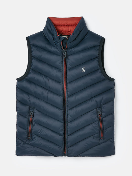 Crofton Navy Blue Showerproof Quilted Gilet