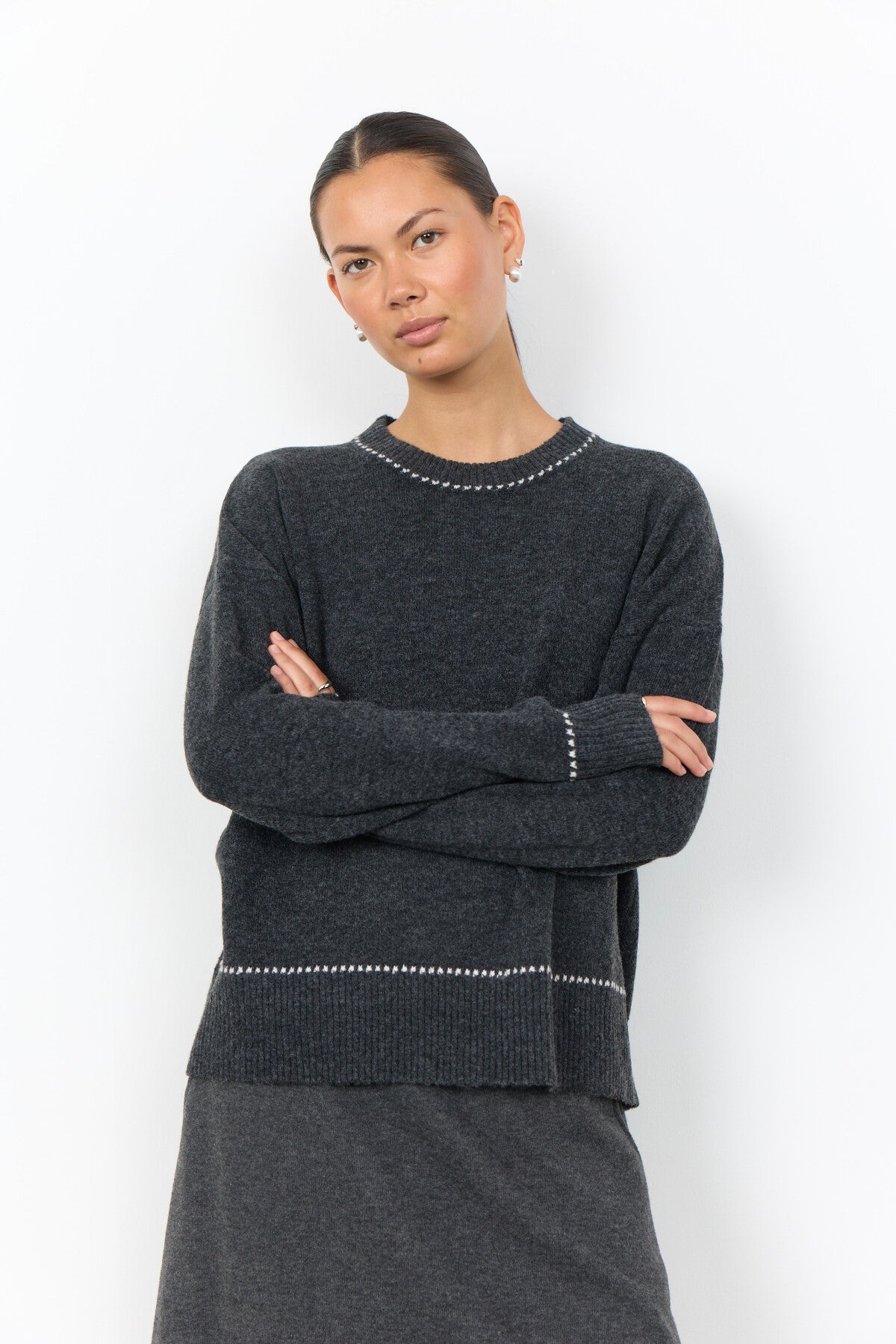 SC-ORLEAN 18 - YD Pullover Dark grey