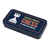 Travel chess and draughts game in a tin - RUTHERFORD & Co