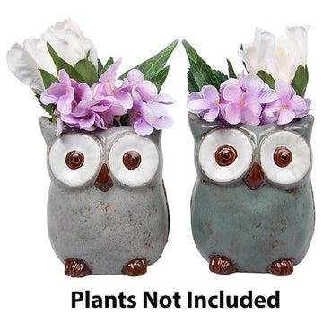 Village Pottery Owl Planter Medium