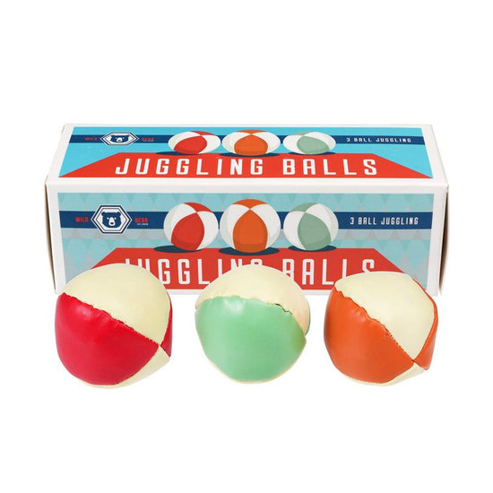 Set of 3 mini juggling balls - Wild Bear - RUTHERFORD & Co