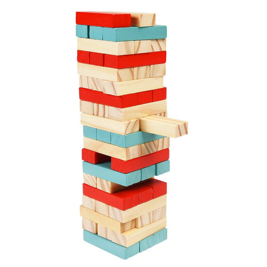 Mini wooden topple tower - Wild Bear - RUTHERFORD & Co