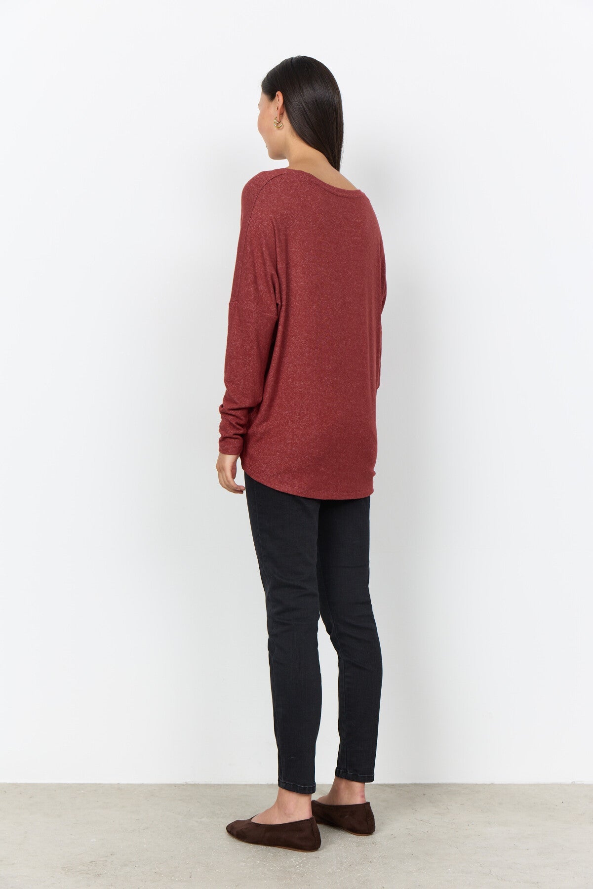 SC-BIARA 1 Blouse Ruby red
