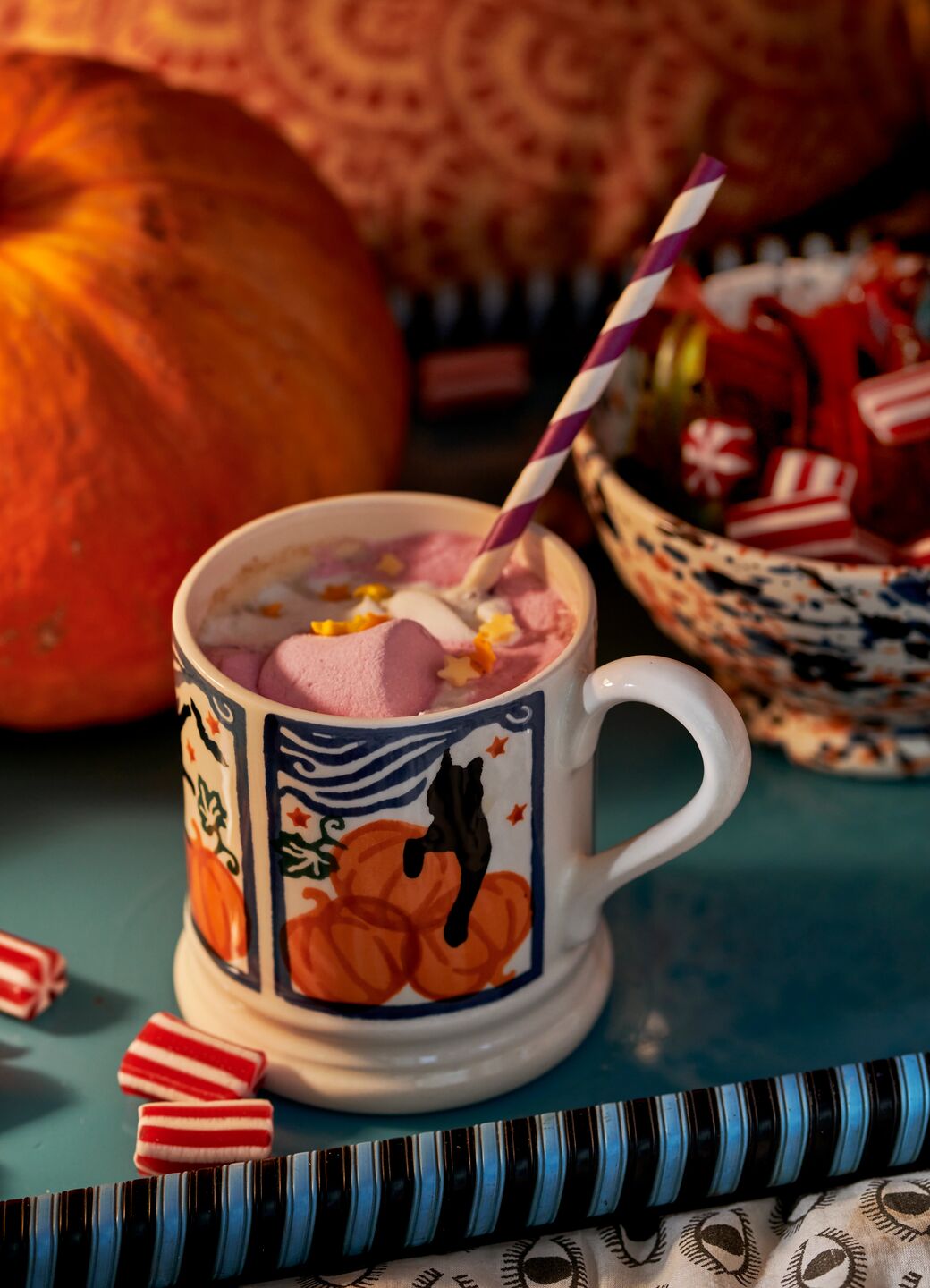 Cats & Pumpkins 1/2 Pint Mug