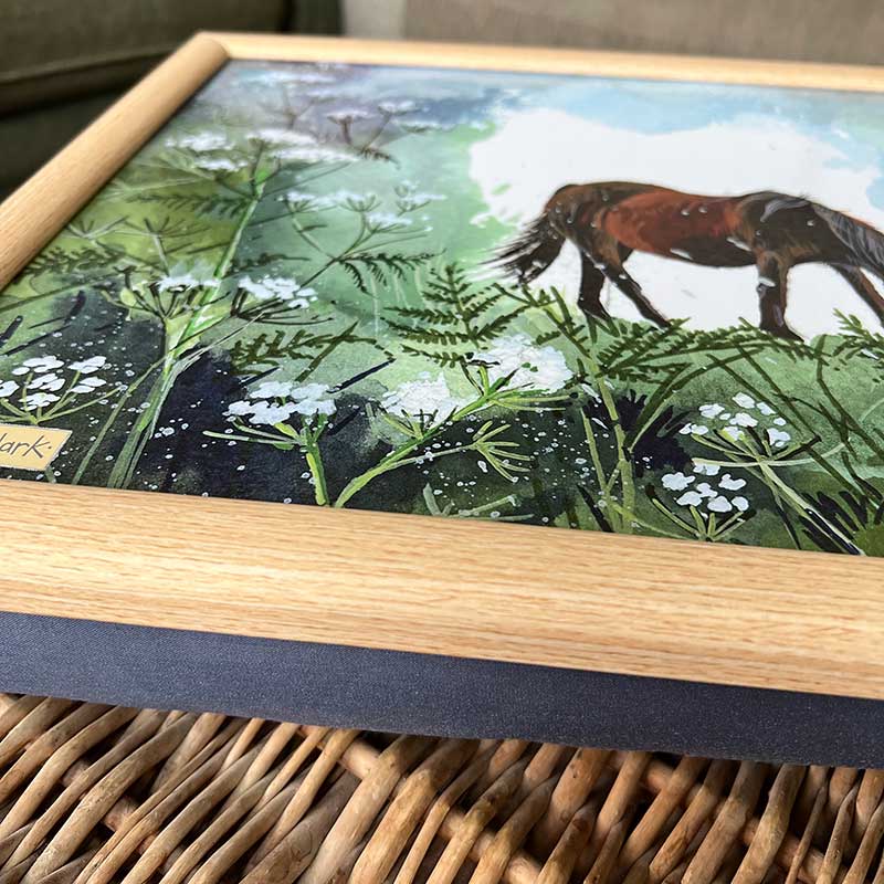 Horse and Cow Parsley Lap Tray