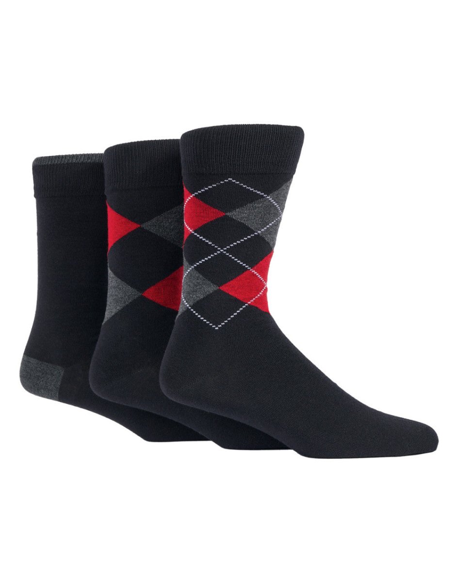 3 Pair Mens Argyle Socks - RUTHERFORD & Co