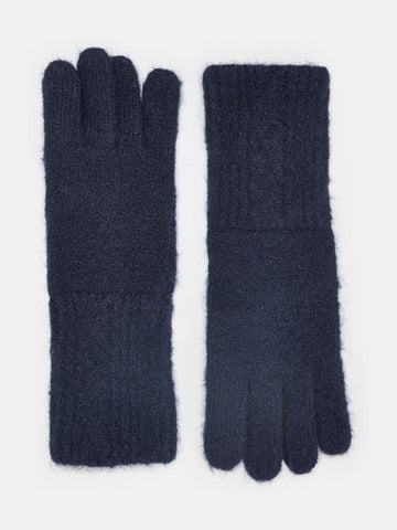 Effie Navy Knitted Gloves