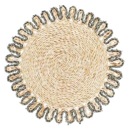 Corn husk placemat - Grey