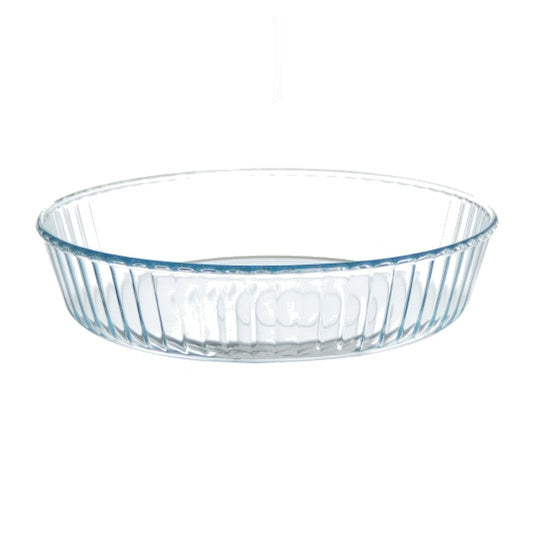 Pyrex Bake & Enjoy Glass Fluted Flan Dish High Resistance, 28cm