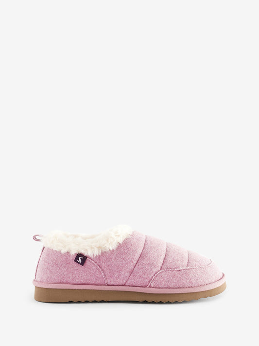 Lazydays Pink Faux Fur Lined Slippers