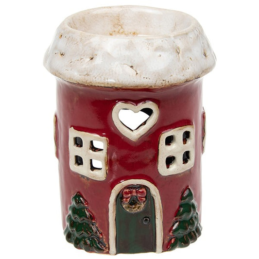 Village Pottery Xmas Warmer Heart