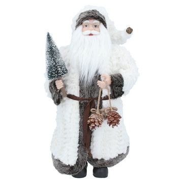 White/Green Santa Plush Ornament (45cm)