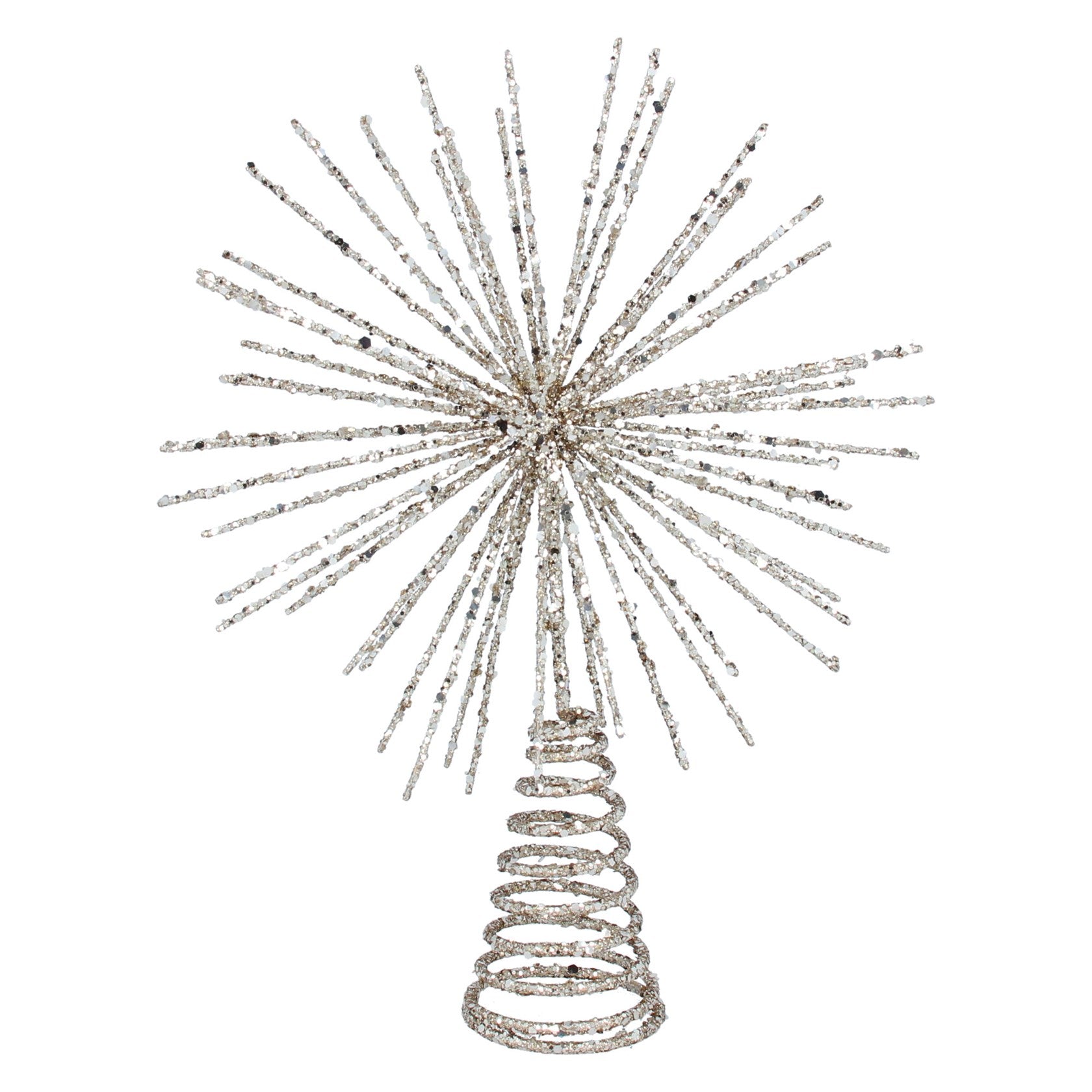 Spikey Wire Starburst Tree Topper/Gold