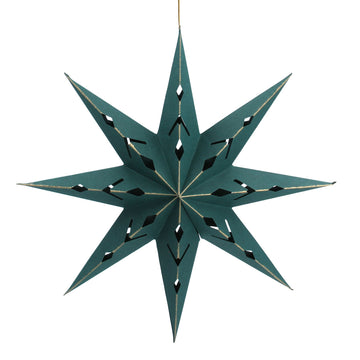 Green Bethlehem Star Ornament