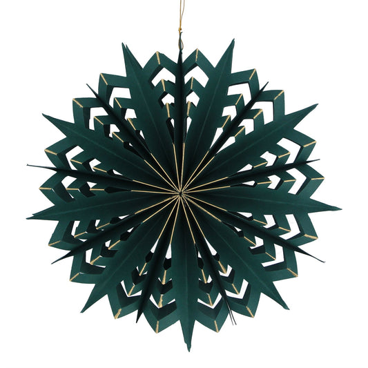 Green Layered Starburst Ornament