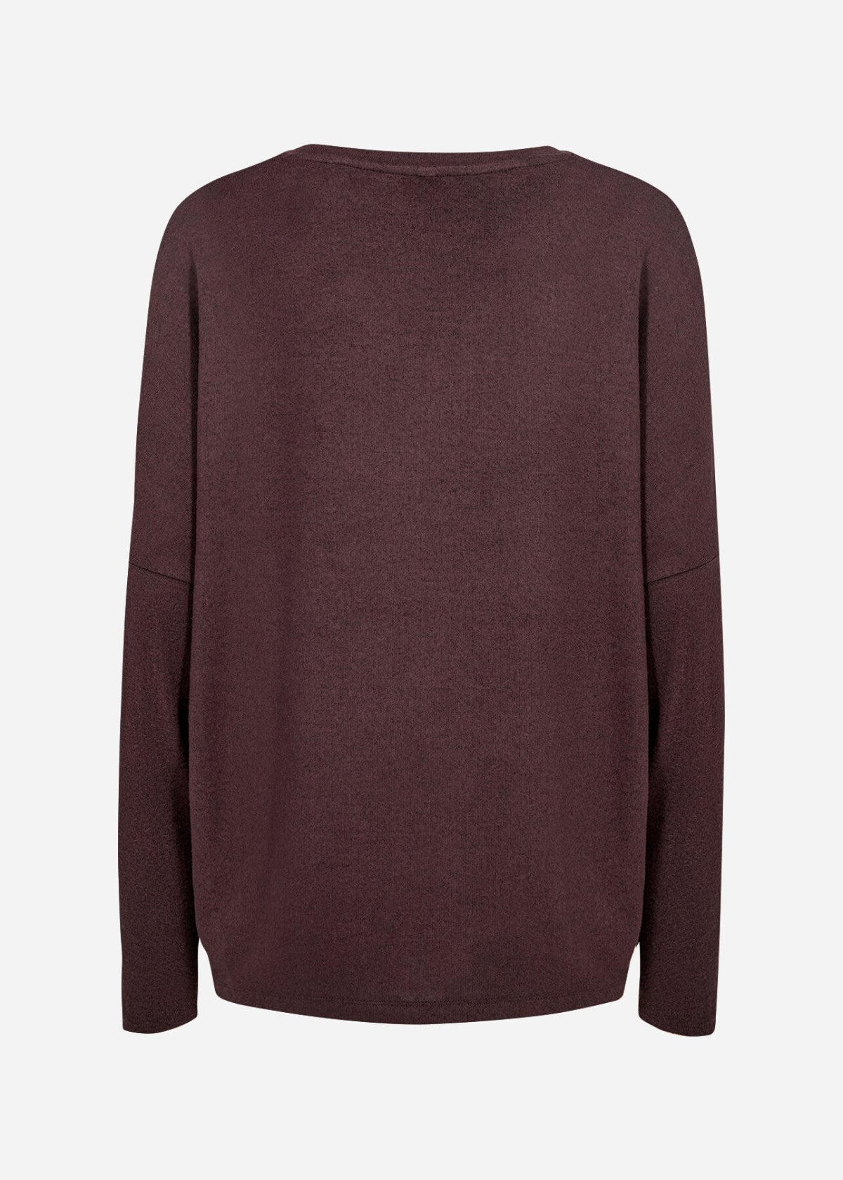 SC-BIARA 1 Blouse Chocolate Plum Melange