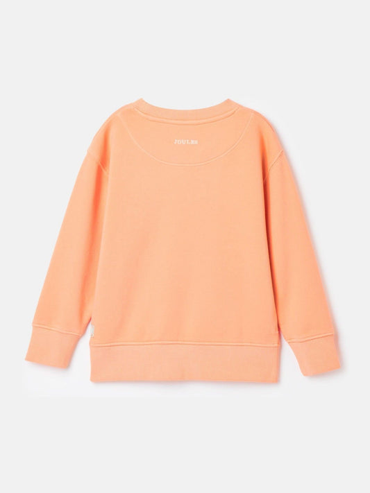 Sundaze Orange Crew Neck Slogan Sweatshirt