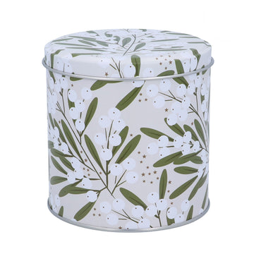 Mistletoe Ivory Choc Tin