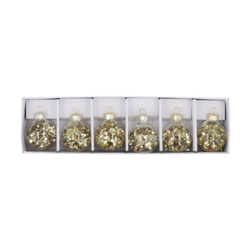 Gold Stars Box of 6 Glass Name Place Clips (7cm)