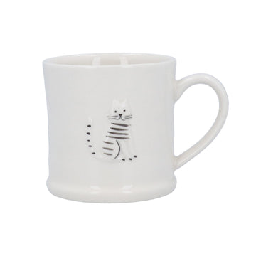 Stoneware Mini Mug 7cm - Cat