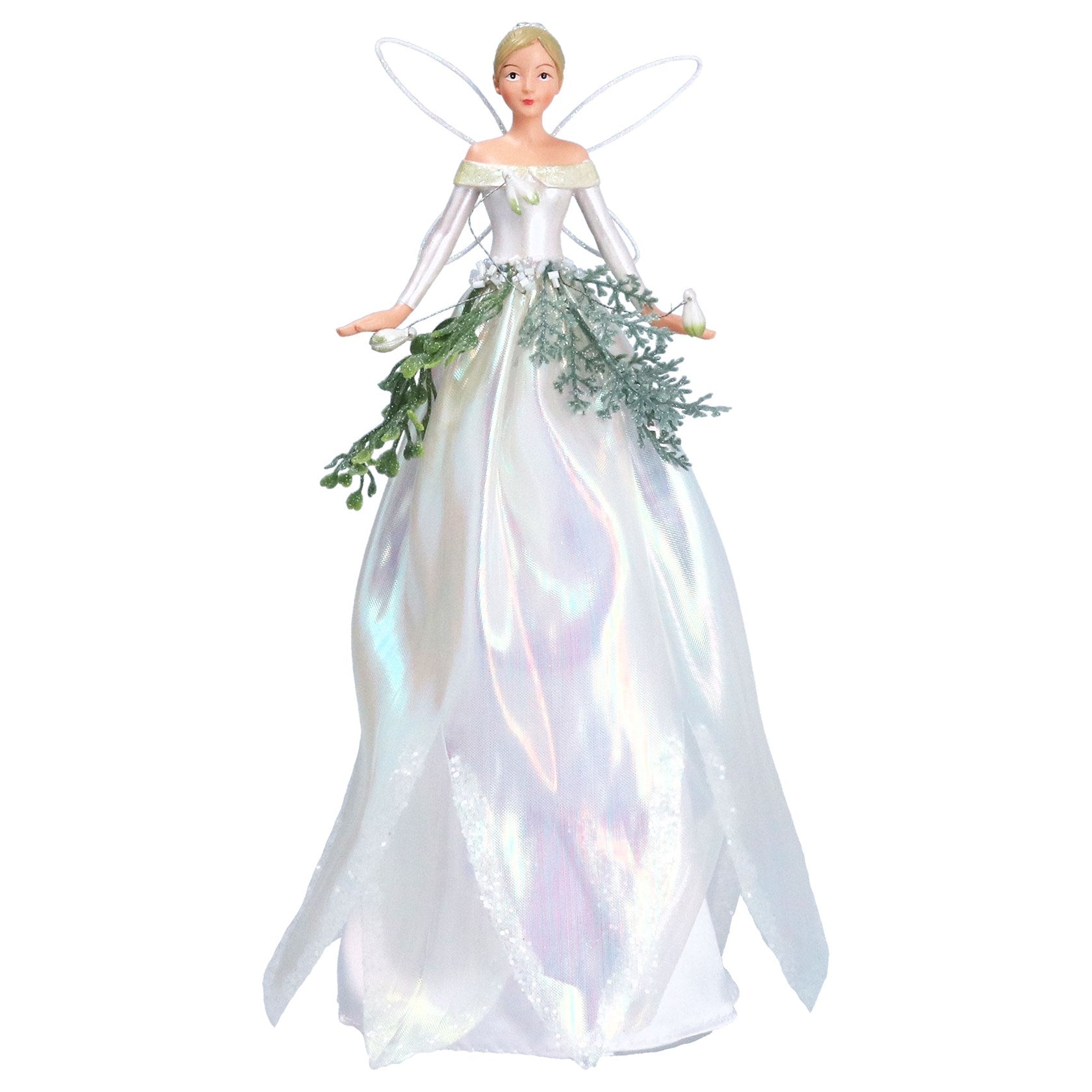 Resin Organza Snowdrop Fairy Tree Topper/Lge