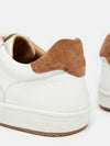 Colston White Leather Trainers