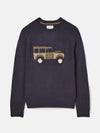 4x4 Navy Applique Crew Neck Jumper