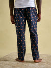 Dozer Navy Cotton Pyjama Bottoms