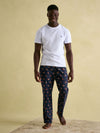 Dozer Navy Cotton Pyjama Bottoms