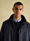 Sandford Navy Blue Waterproof Raincoat