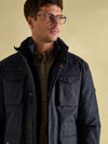 Beckett Navy Waterproof Field Coat With Packable Hood