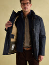 Beckett Navy Waterproof Field Coat With Packable Hood