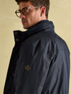 Beckett Navy Waterproof Field Coat With Packable Hood