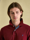 Woody Burgundy Red Regular Fit Cotton Pique Polo Shirt