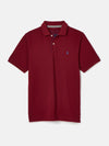 Woody Burgundy Red Regular Fit Cotton Pique Polo Shirt